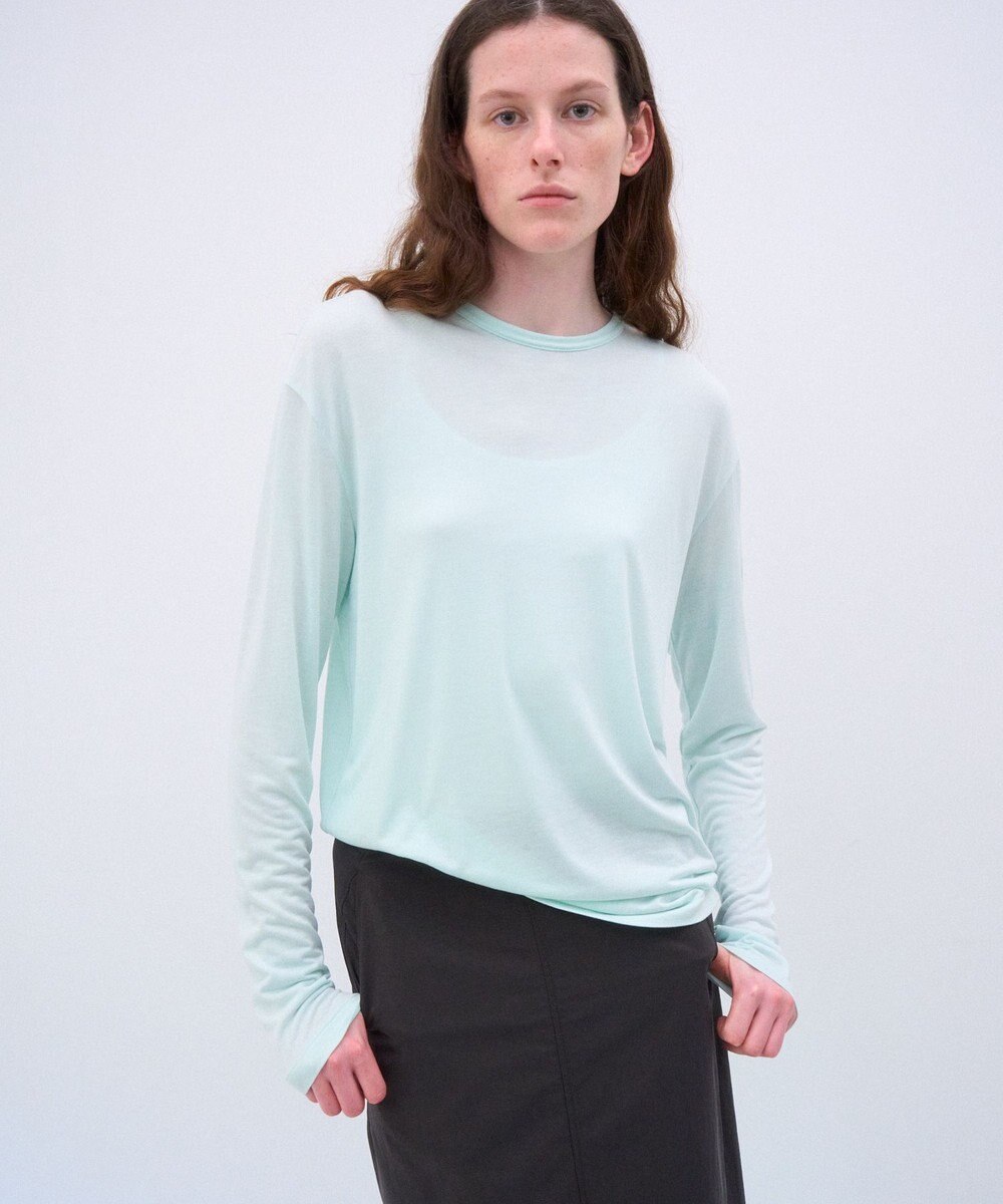ATON MODAL SILK JERSEY | クルーネックプルオーバー 