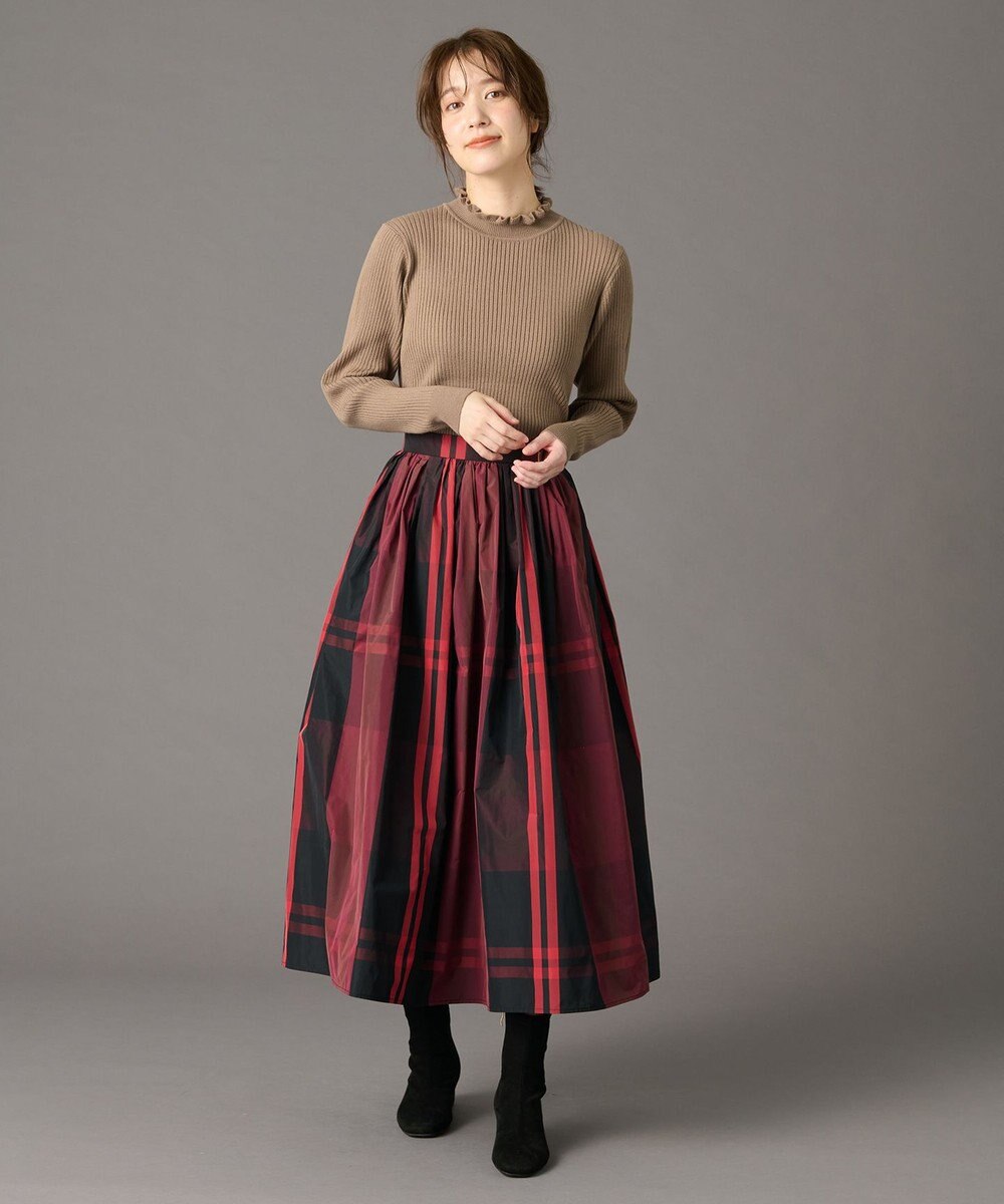 ANY 【ウエストゴム】ビックチェックタフタスカート 