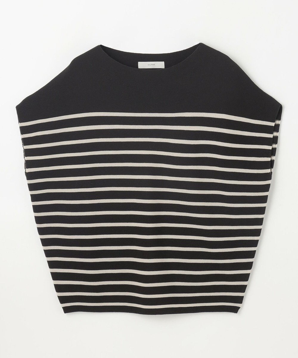 ANY 【新色追加/14色展開】アクリルガーターフレンチスリーブニット 