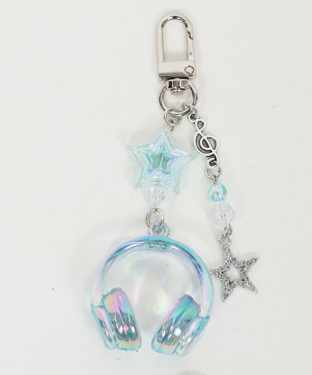 WEGO オーロラクリアヘッドホンキーホルダー 