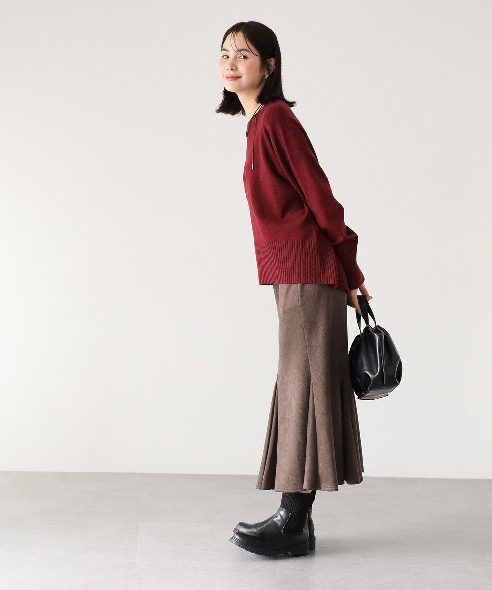 Green Parks なめらかタッチスウェード調マーメイドスカート 