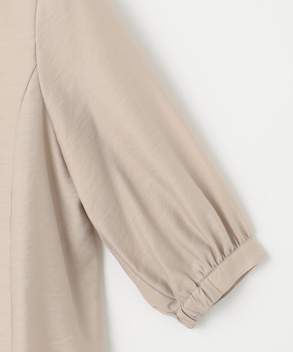 J.PRESS LADIES 【洗える】シアーブライトローン バンドカラー ブラウス 