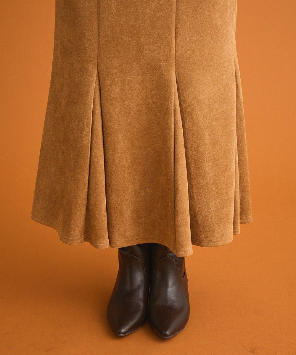 Green Parks なめらかタッチスウェード調マーメイドスカート 