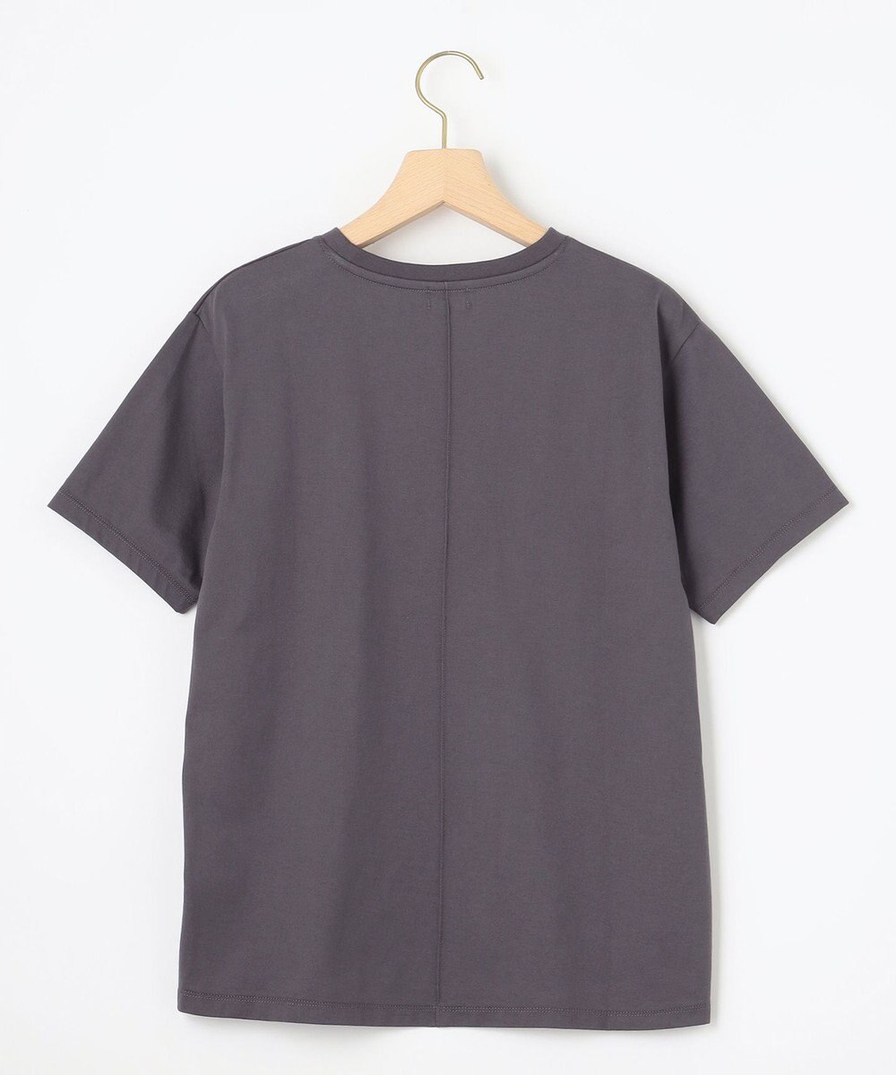 組曲 L ブルーデイジーロゴプリント Tシャツ 