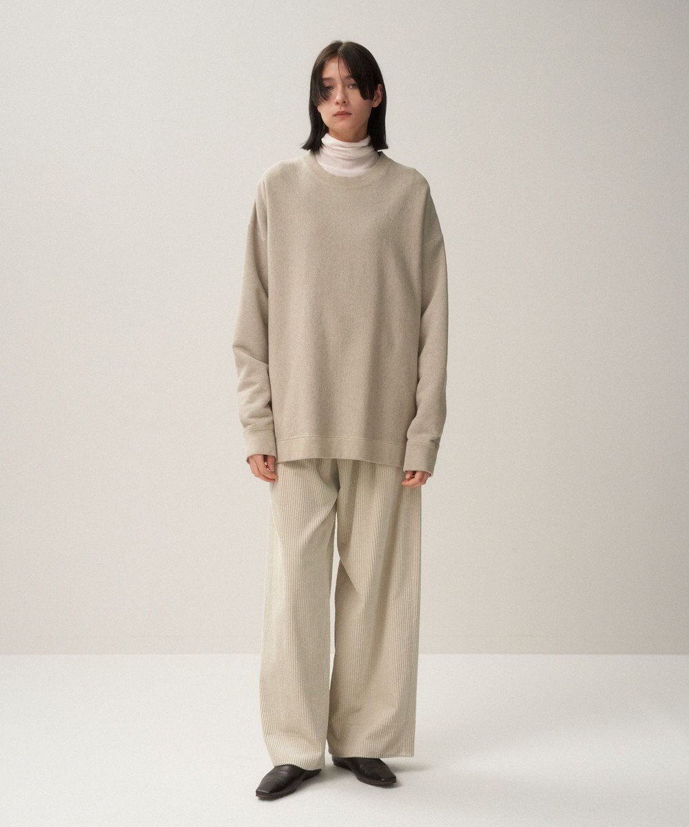 ATON 5W COTTON CORDUROY | タックワイドパンツ 