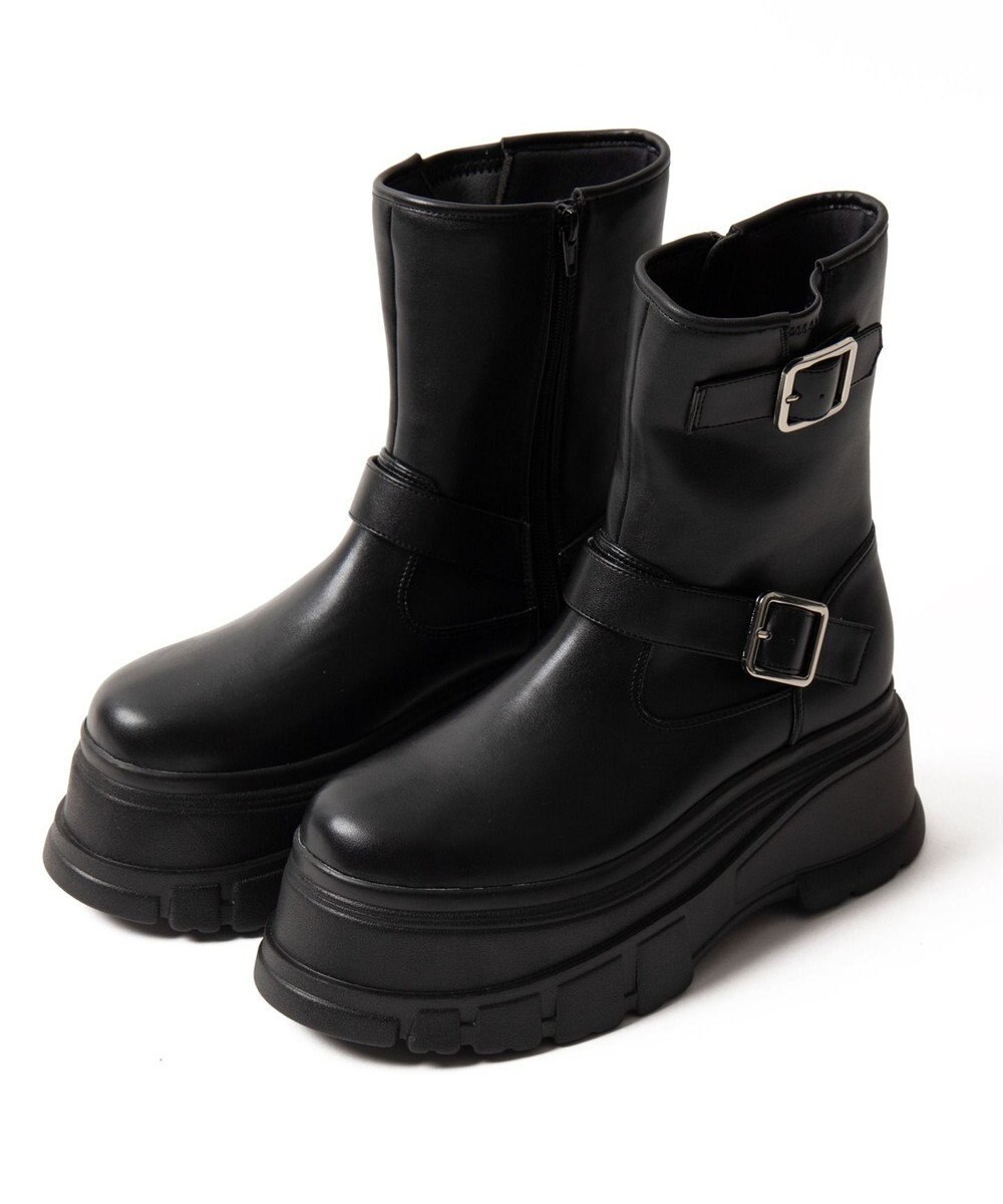 WEGO 厚底ボリュームエンジニアブーツ 