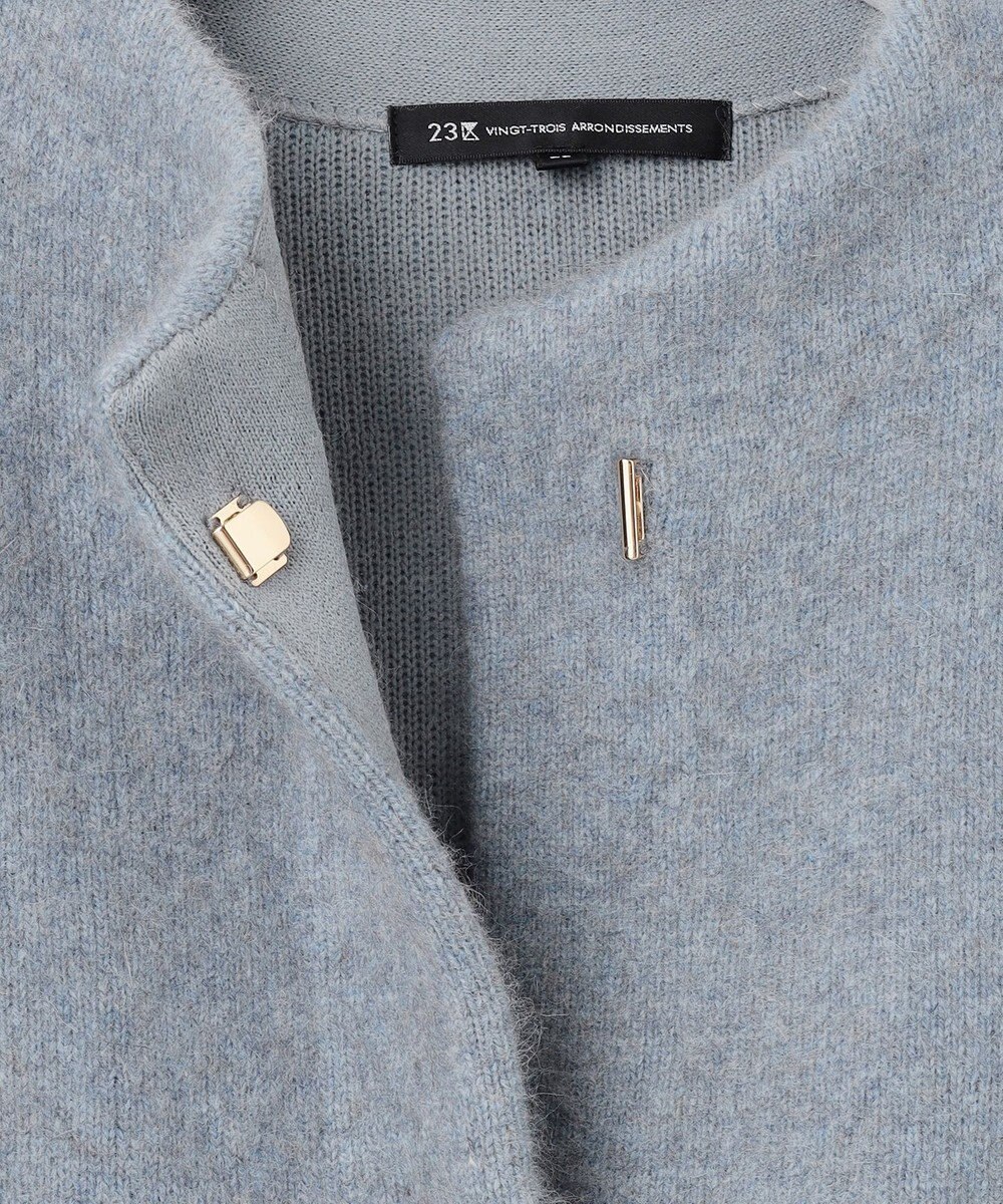 23区 S 【見上愛さん着用】ラクーンブレンドダブルフェイス ニット アウター 