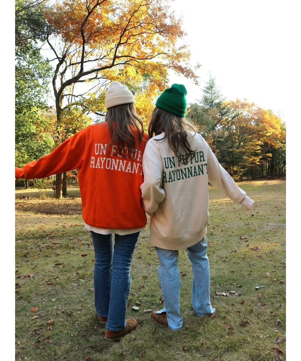 Green Parks バックロゴプリントスウェット 