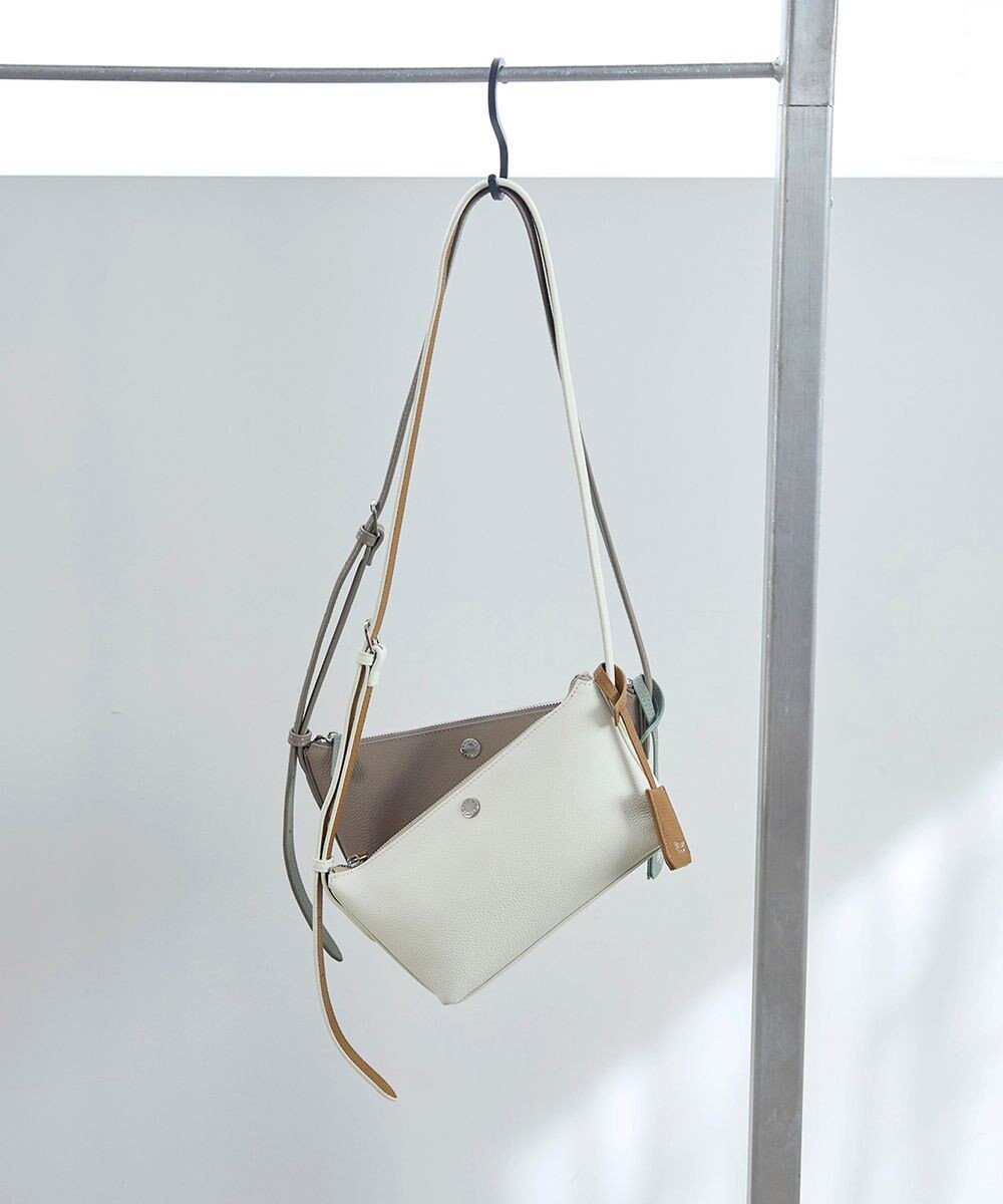 TOPKAPI 【Breath TOPKAPI】DUAL デュアル シュリンクレザー バイカラー ミニ ショルダーバッグ チャーム付き 