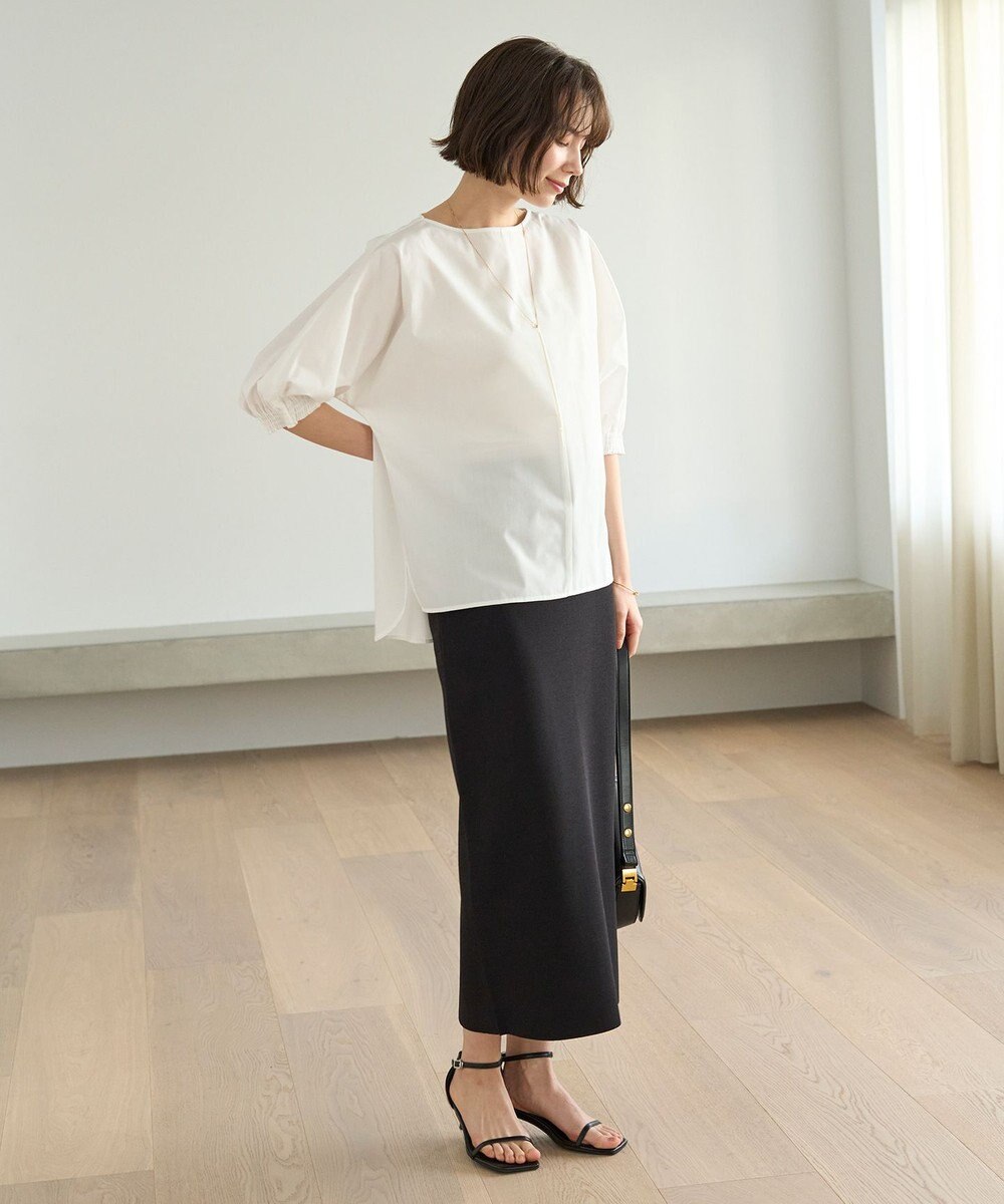 UNFILO イージーケア ドルマンブラウス 