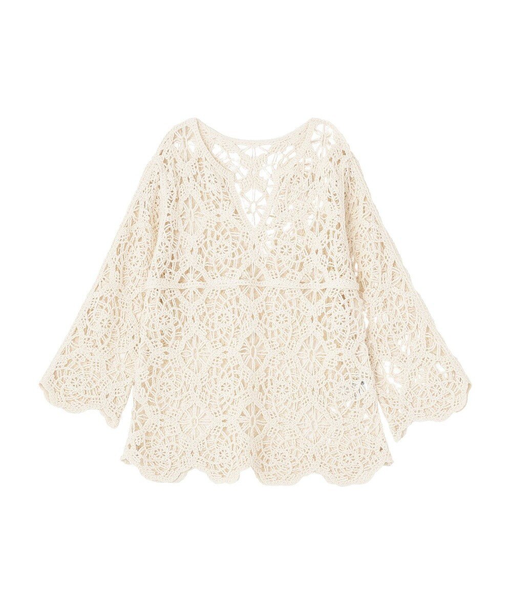 earth music&ecology クロシェ風プルオーバー 