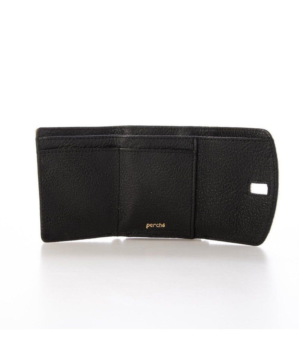 UNBILLION ペルケ perche / ハラコタイプチェック柄3つ折り財布 