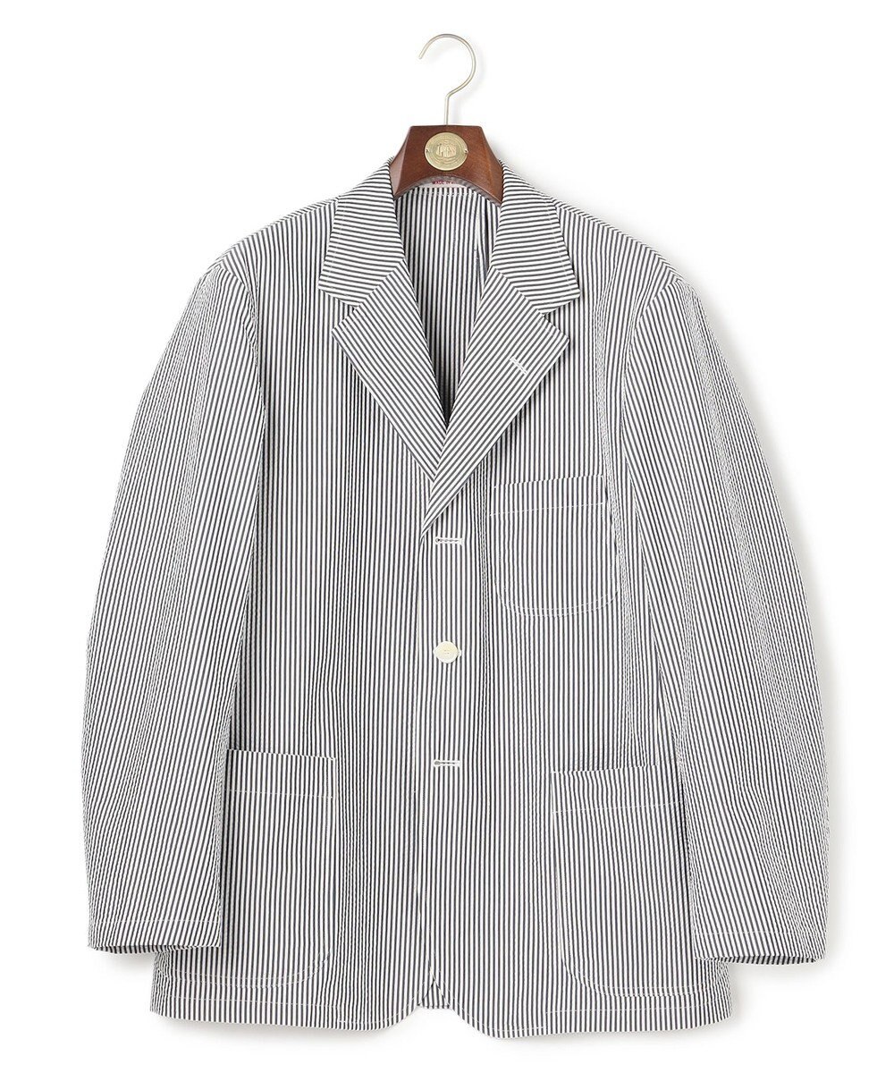J.PRESS MEN 【J.PRESS ORIGINALS】Silk Seersucker 3B Sack Jacket / Japan Made 