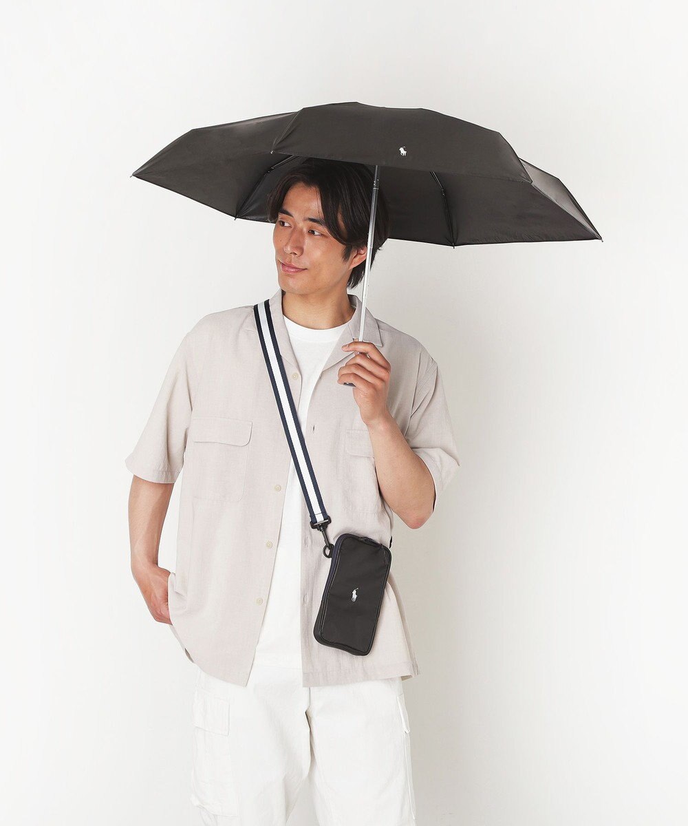 MOONBAT 【WEB限定セット/UV遮蔽率100％】POLO RALPH LAUREN （ポロ ラルフローレン）サコッシュ付き 晴雨兼用 折りたたみ傘 ポロポニー 