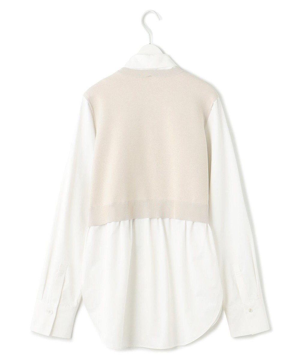 ICB L 【2WAY・洗える】シャツクロスコンビニットプルオーバー 