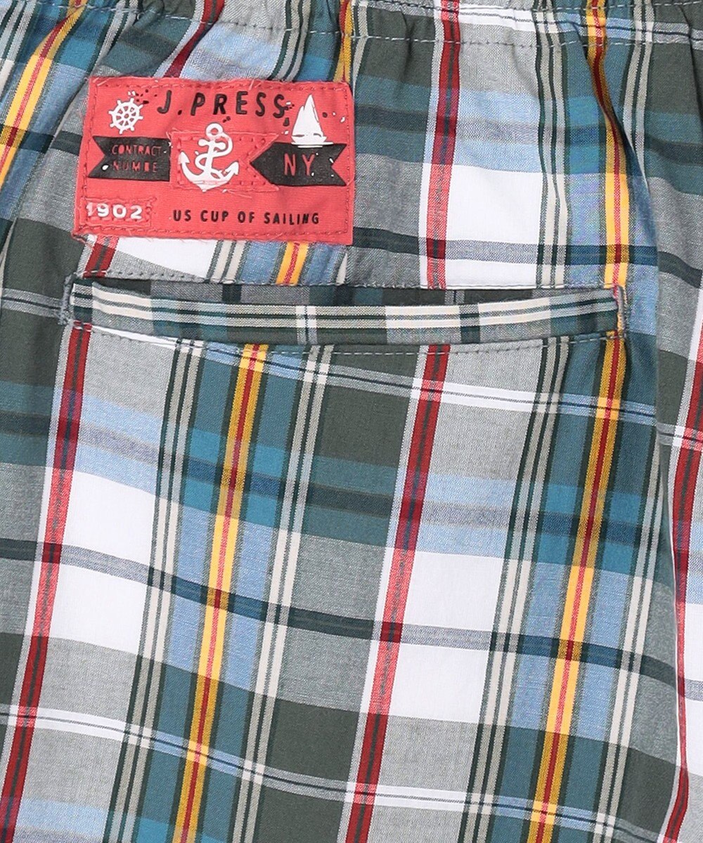 J.PRESS MEN 【NYUZELESS】マドラスチェック ショートパンツ 