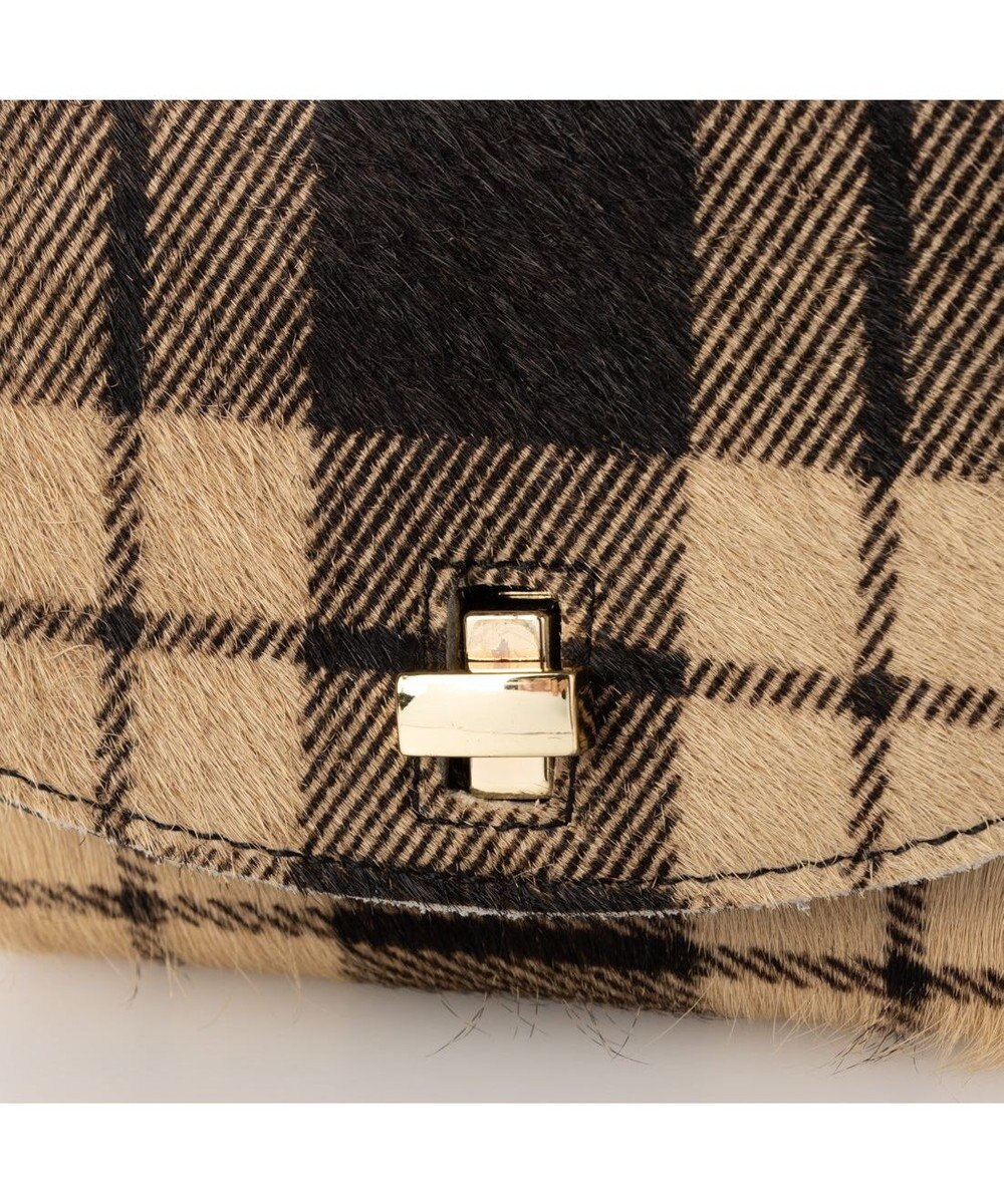 UNBILLION ペルケ perche / ハラコタイプチェック柄3つ折り財布 