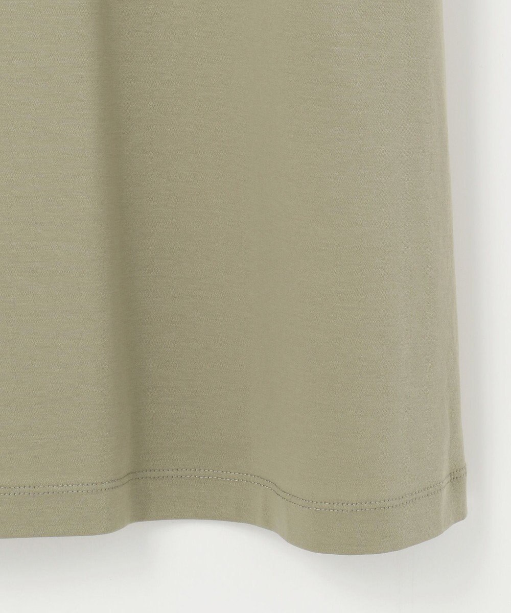 自由区 【洗える】リラックスジャージー クルーネックワンピース 