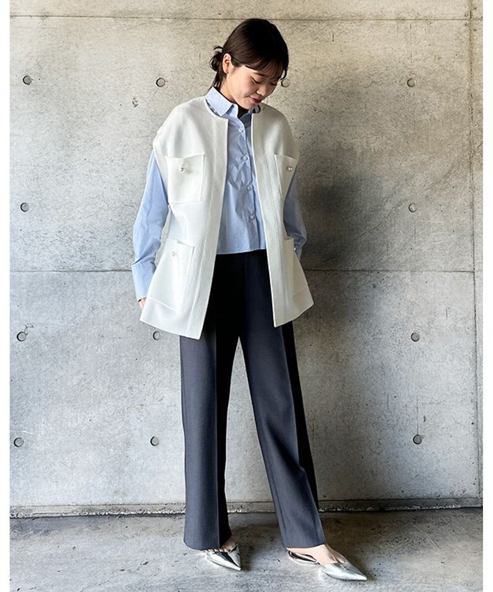 UNFILO 【VERYコラボ】パールボタンニットジレ 