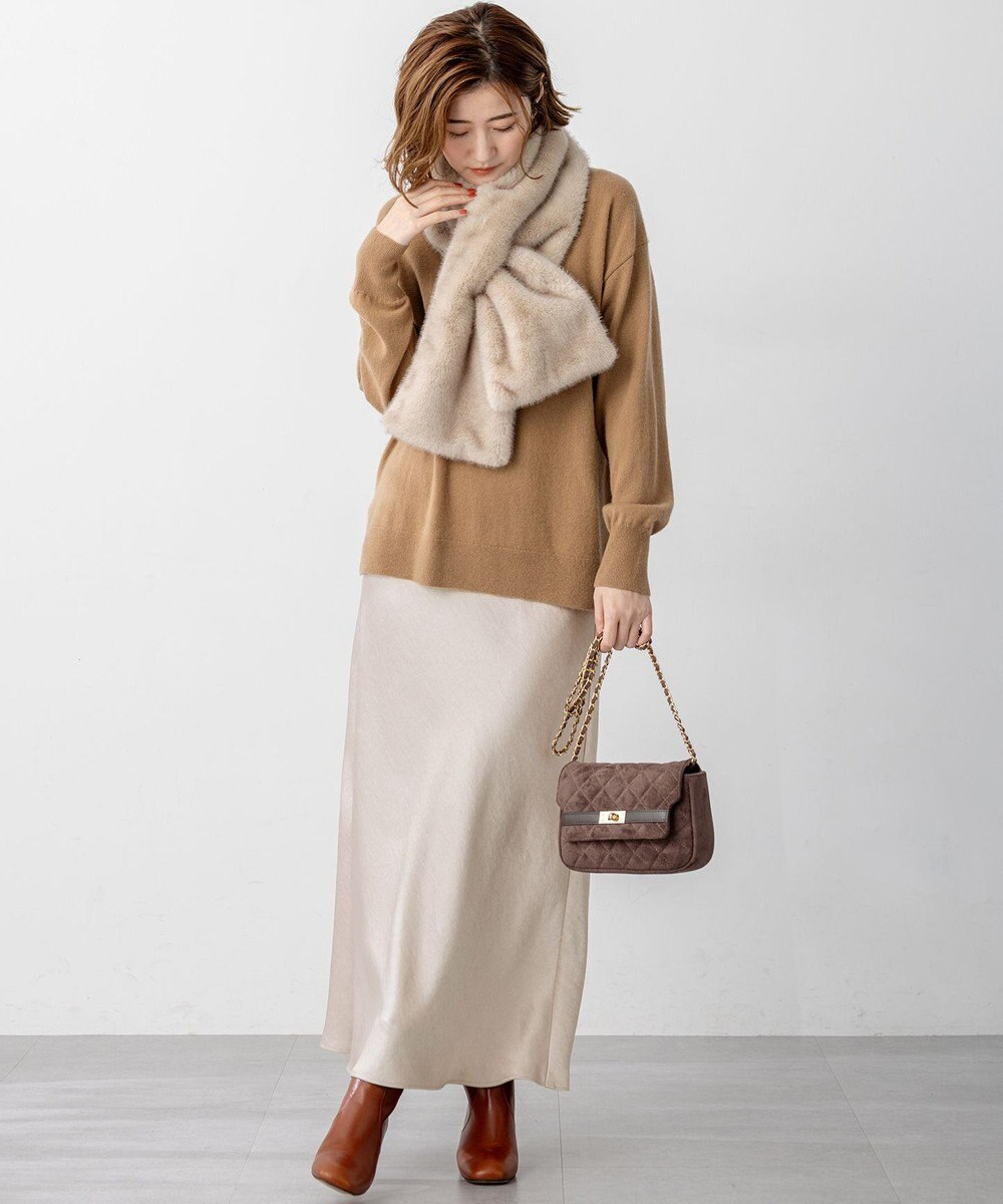 23区 スエード キルティング ショルダーバッグ 