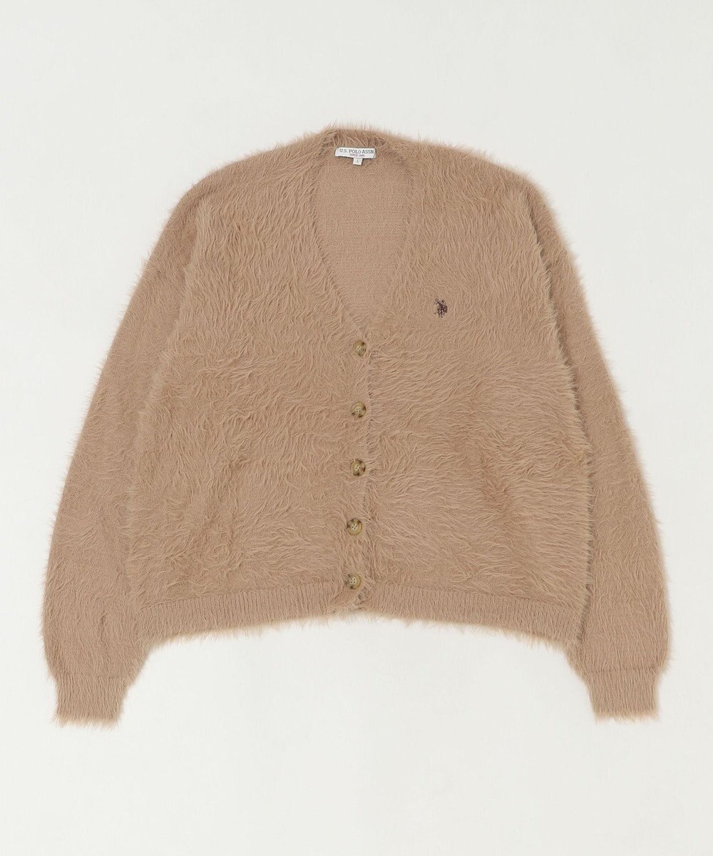 WEGO 【25年秋冬新作/WEB限定】別注USPOLOシャギーニットカーデ 