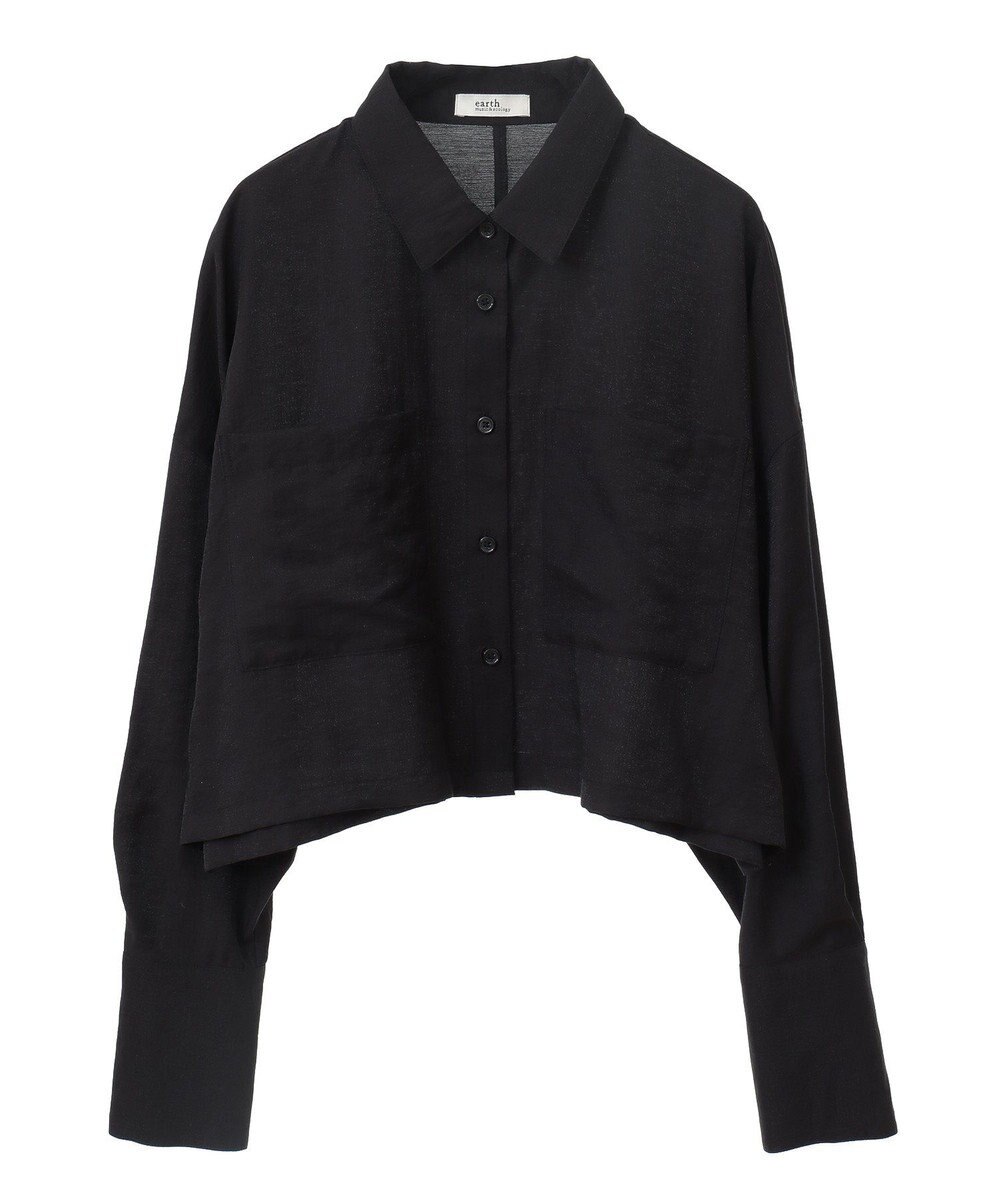 earth music&ecology Ｗポケットショートシャツ 