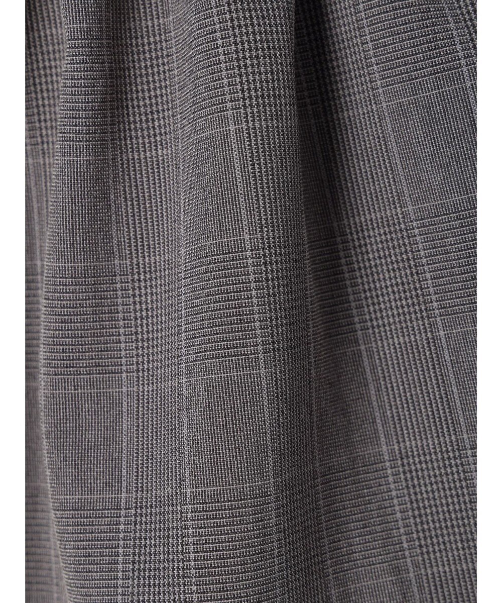 Green Parks きれいシルエットチェックワイドパンツ 