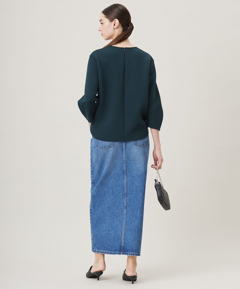 ICB L 【洗える・WEB限定カラーあり】コンパクトダブルフェイス トップス 