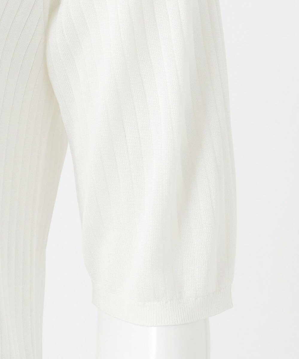 23区 【エステータ】シルクリブ 半袖ニット 