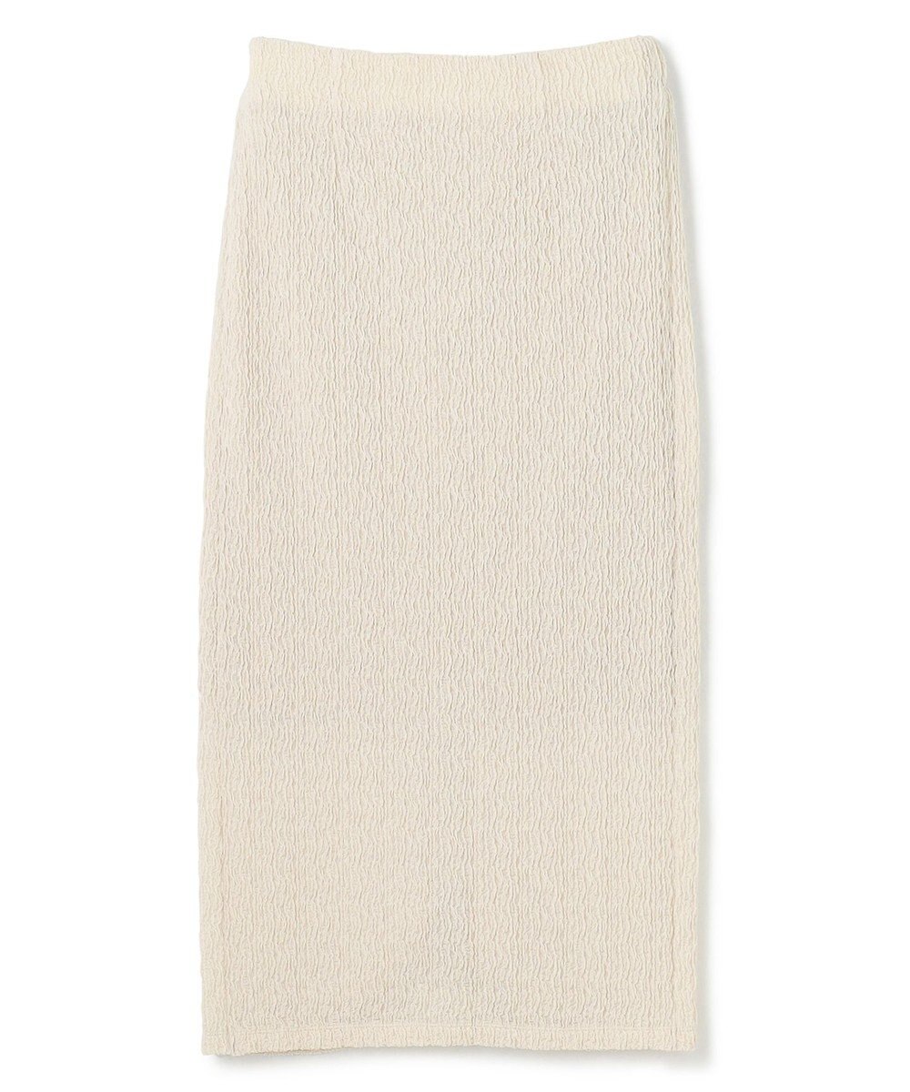 uncrave 【洗濯機洗い可】シャーリングレース スカート（uncrave WHITE） 