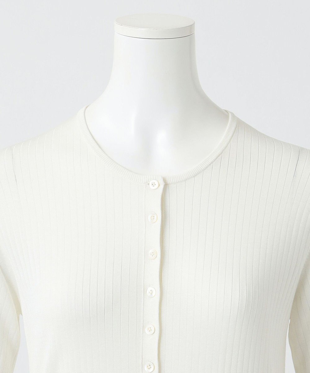 23区 【エステータ】シルクリブ 半袖ニット 