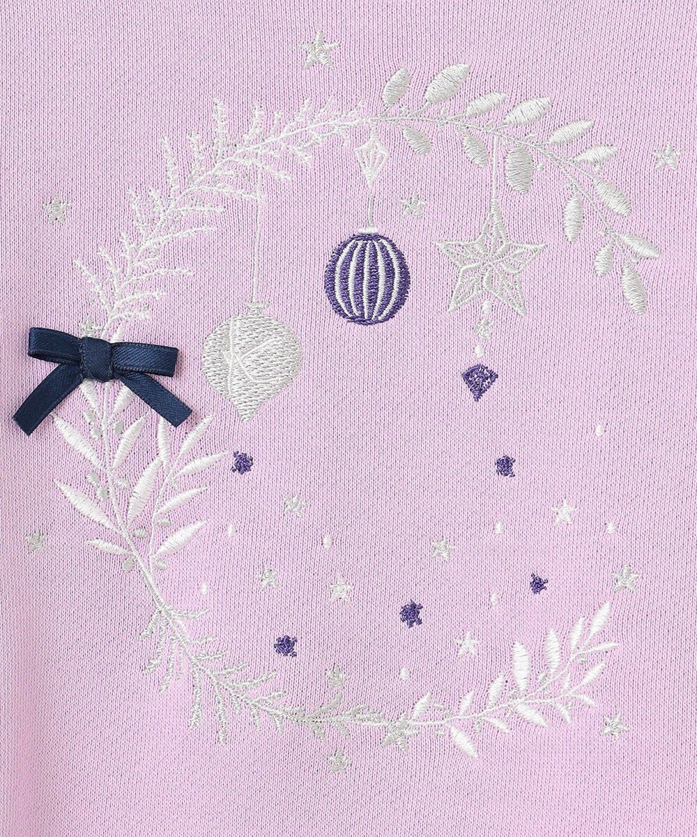 組曲 KIDS 【110-140㎝】オーナメント刺繍 トレーナー 