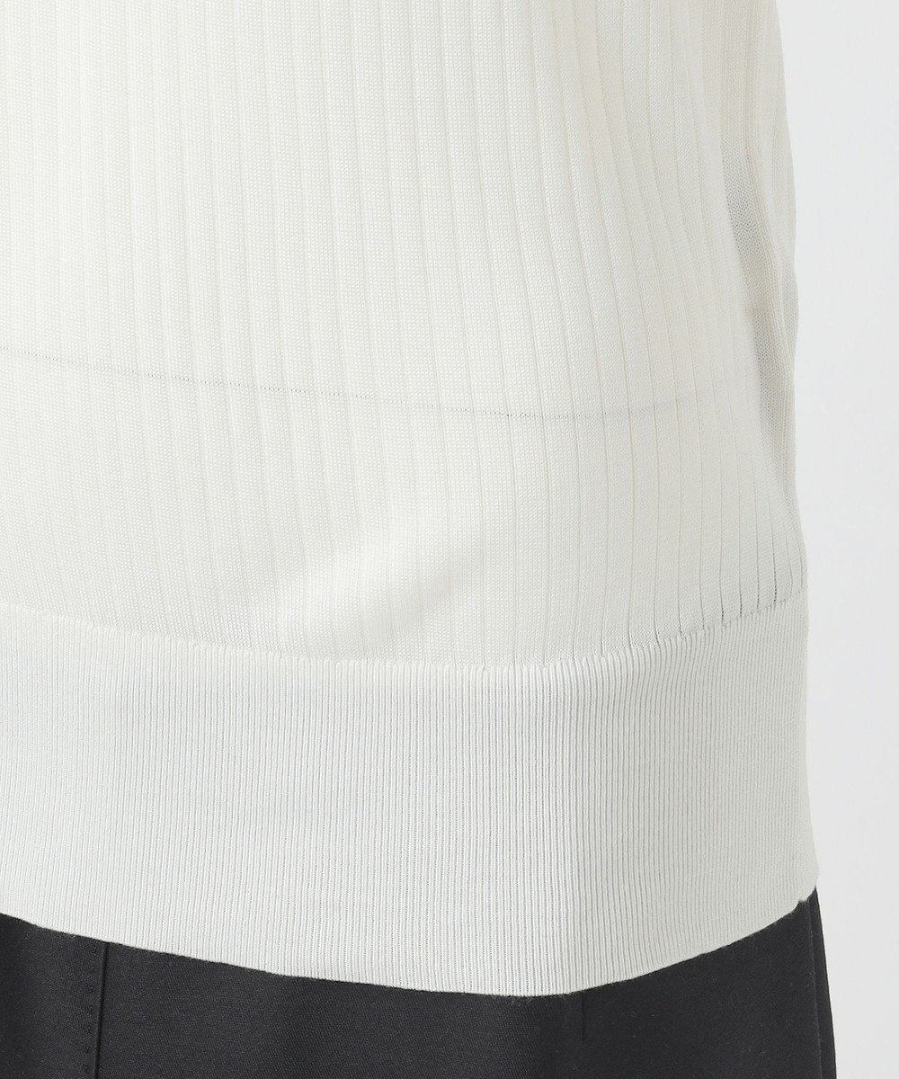 23区 【エステータ】シルクリブ 半袖ニット 