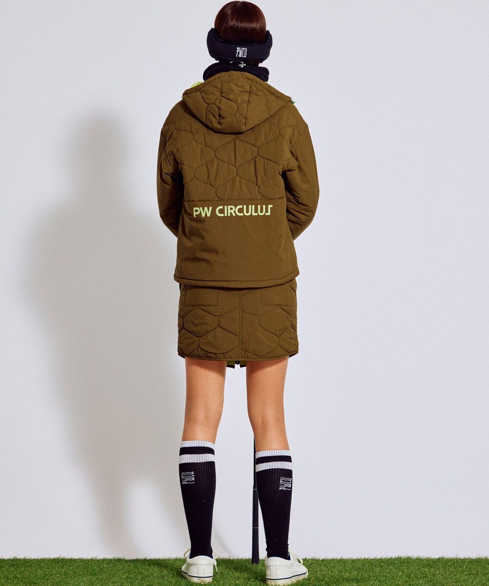 PW CIRCULUS 【撥水加工 / ストレッチ】【WOMEN】キルティング中綿ブルゾン ゴルフウェア レディース 