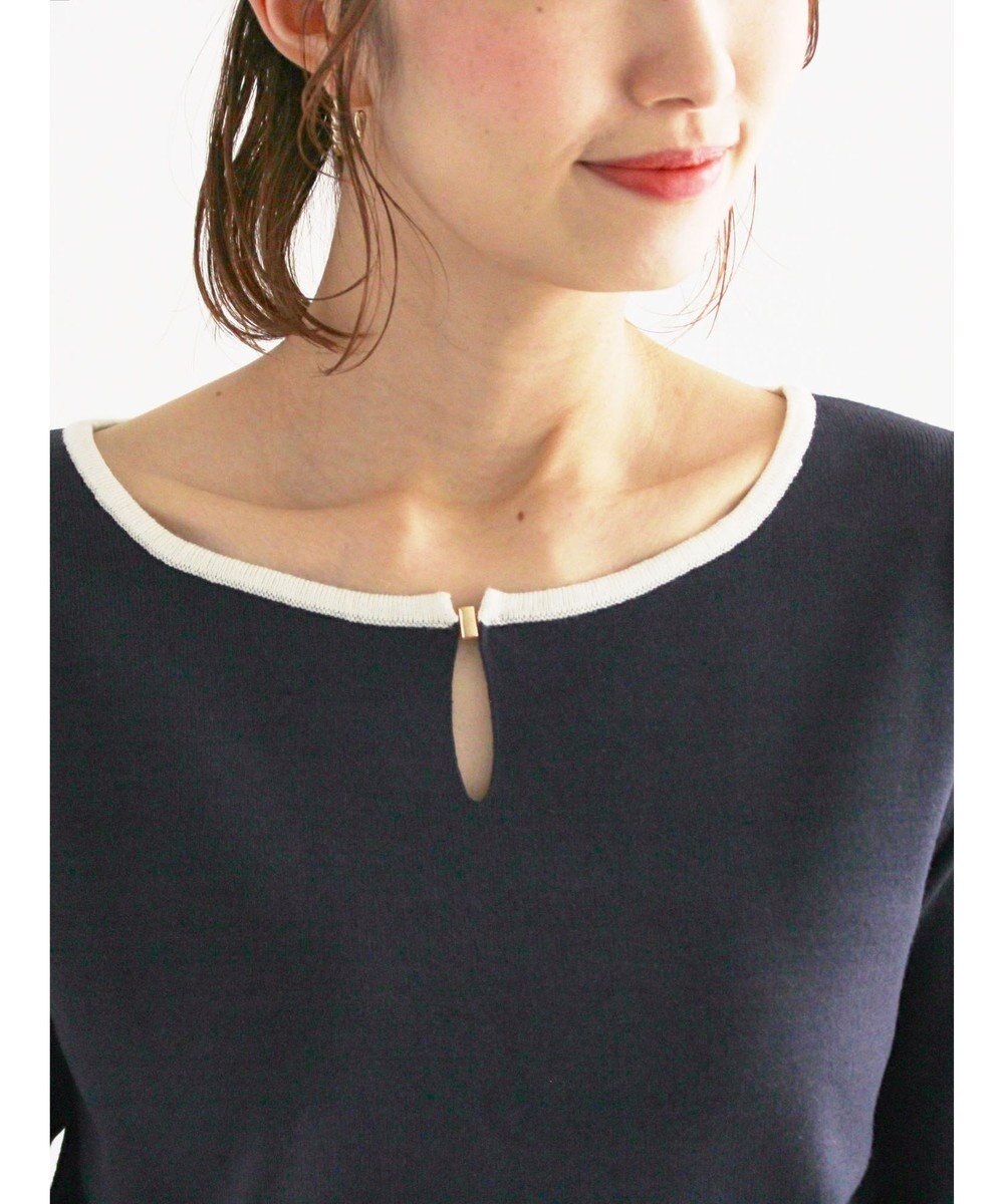 Te chichi スクエアチャームキーネックプルオーバー 