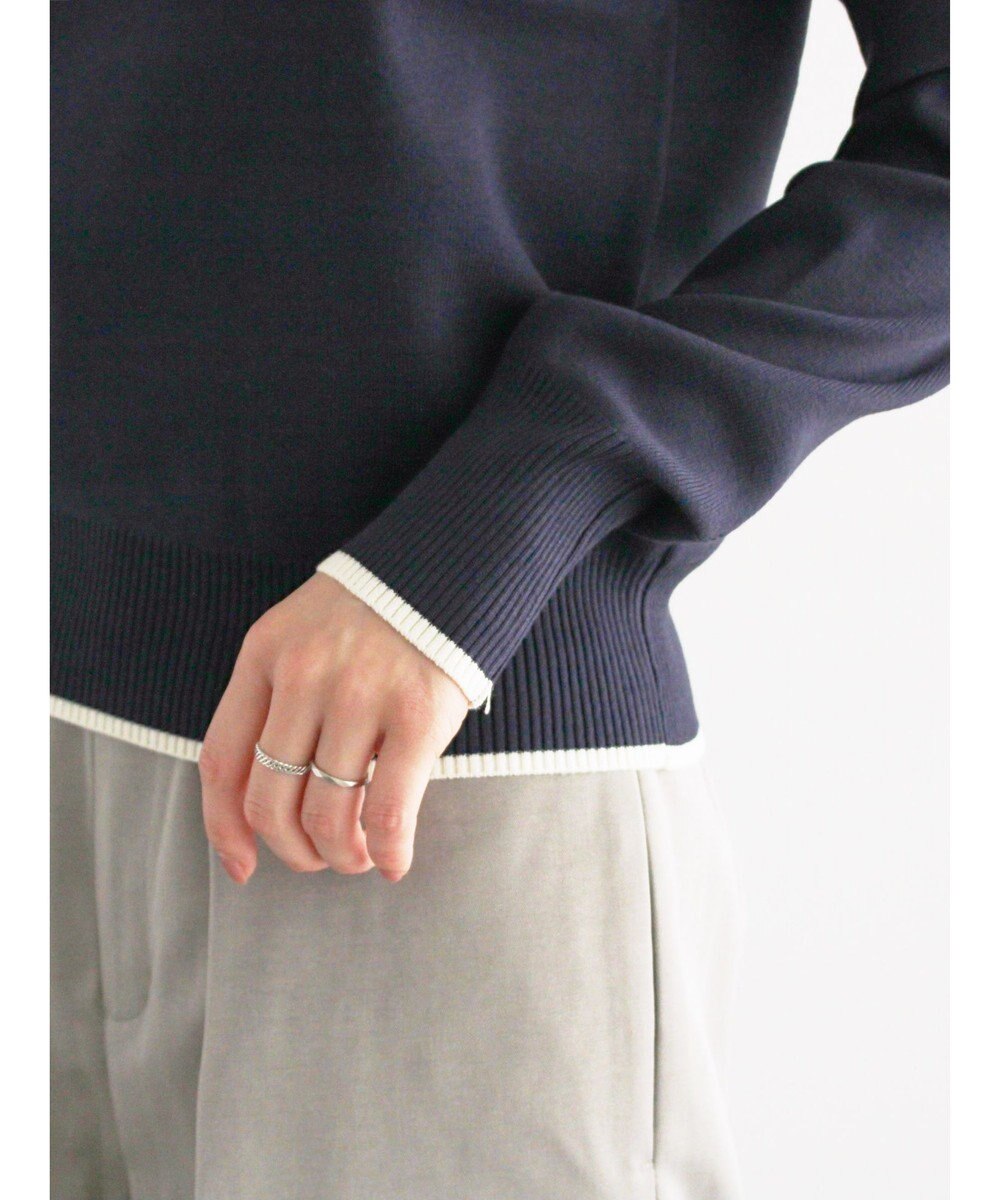 Te chichi スクエアチャームキーネックプルオーバー 