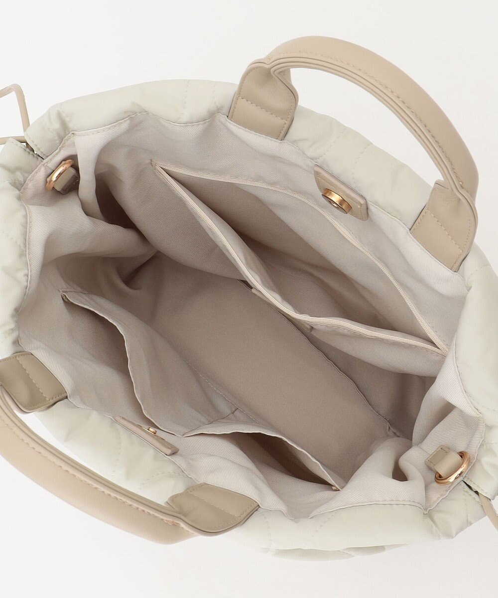 自由区 パディングキルトドロスト バッグ 