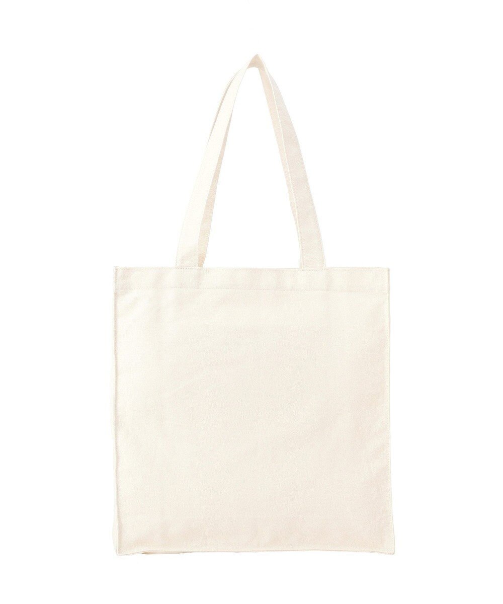 Maison de FLEUR ブランドロゴ刺繍スクエアトートバッグ 