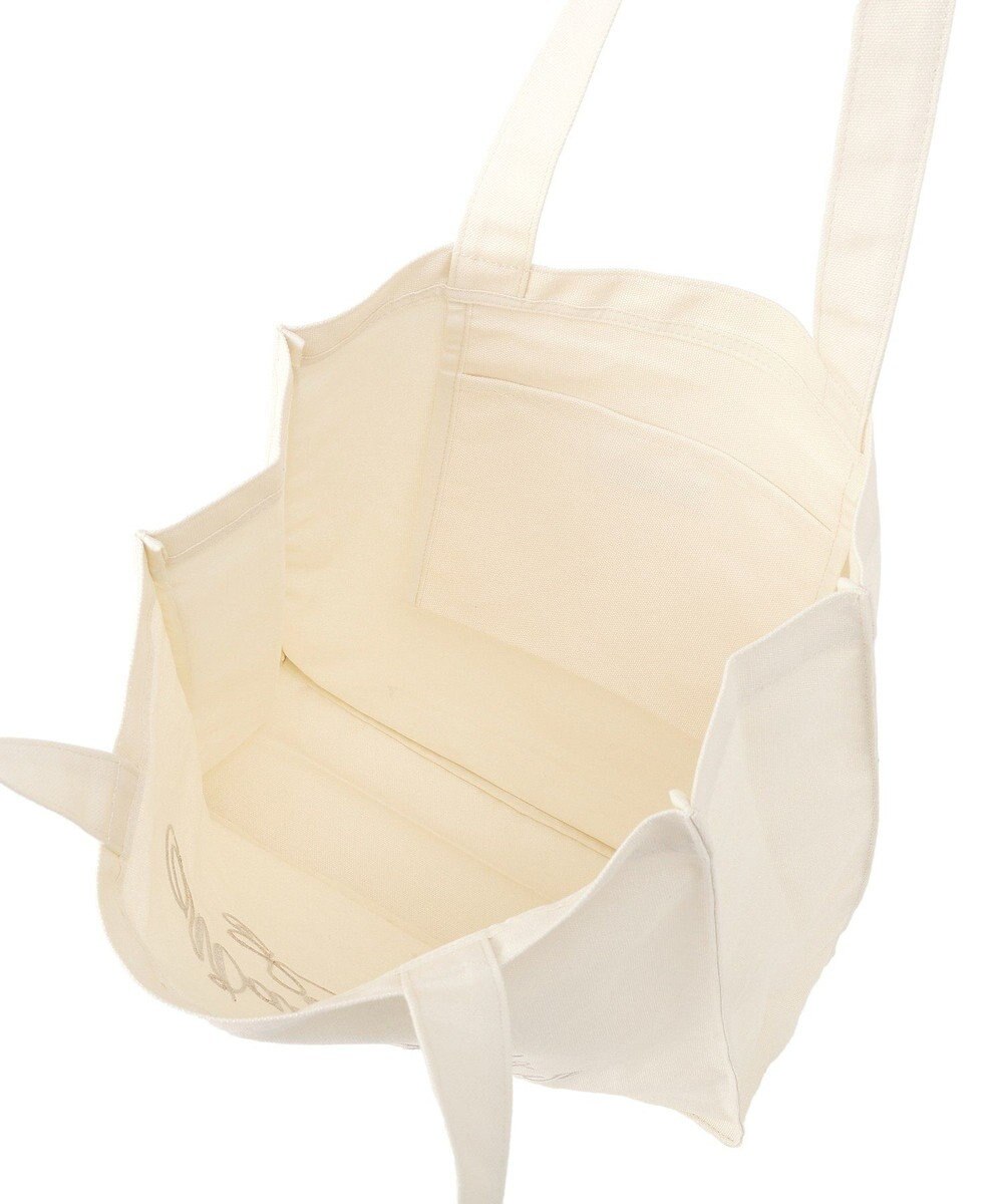 Maison de FLEUR ブランドロゴ刺繍スクエアトートバッグ 