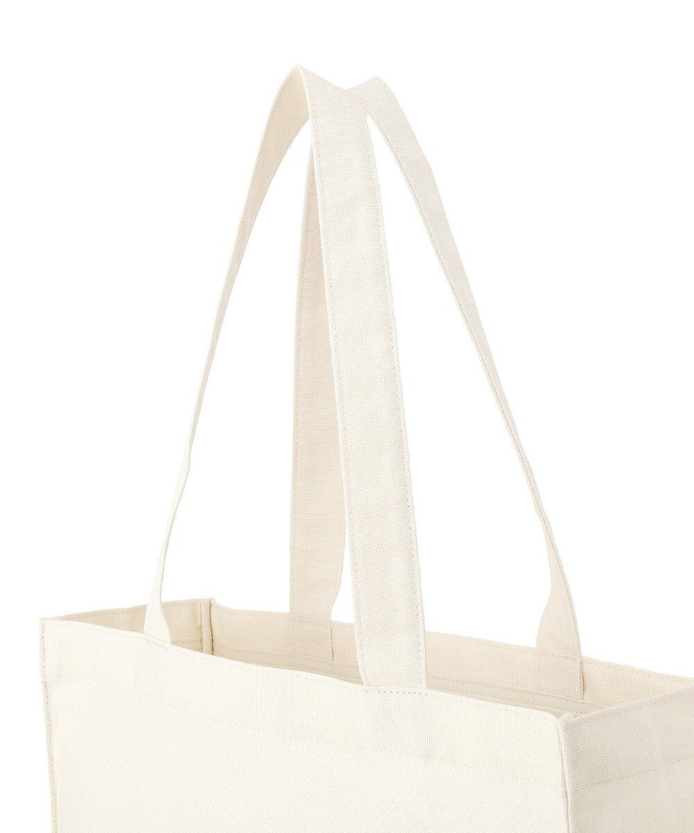 Maison de FLEUR ブランドロゴ刺繍スクエアトートバッグ 