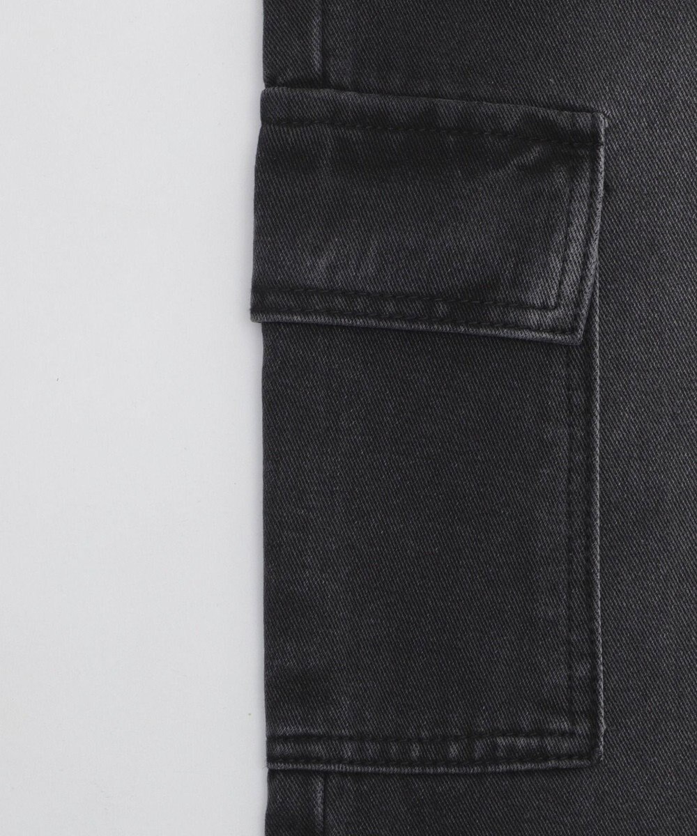 WEGO 【ユニセックス着用ITEM?MLサイズ展開】ダブルウエストカーゴデニムパンツ 