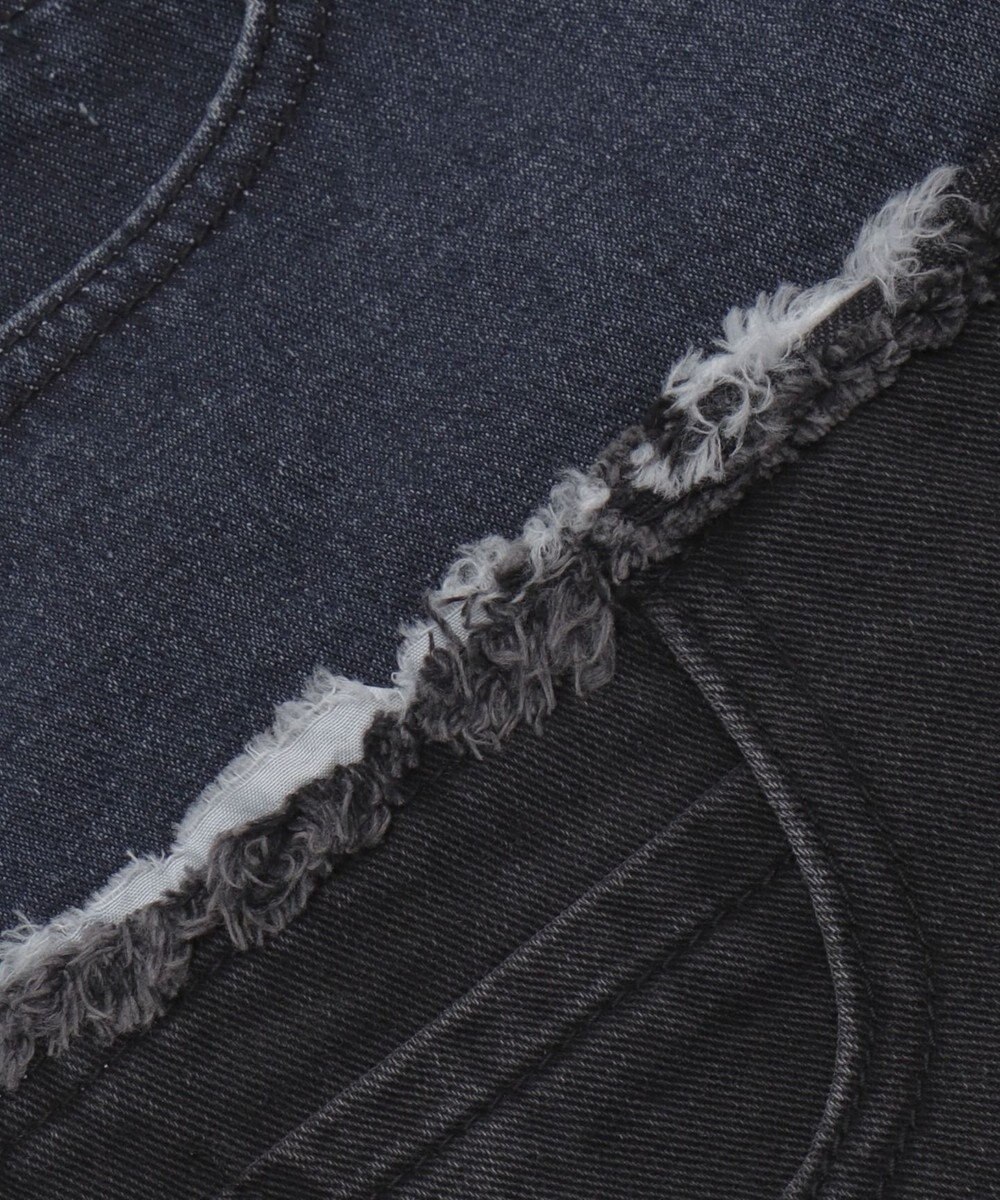 WEGO 【ユニセックス着用ITEM?MLサイズ展開】ダブルウエストカーゴデニムパンツ 