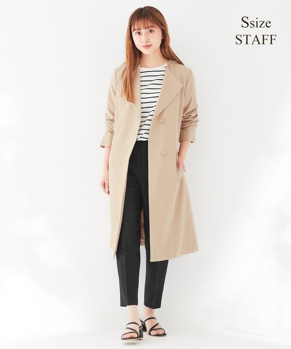 ANY SIS ノーカラーライトテロンチ コート 