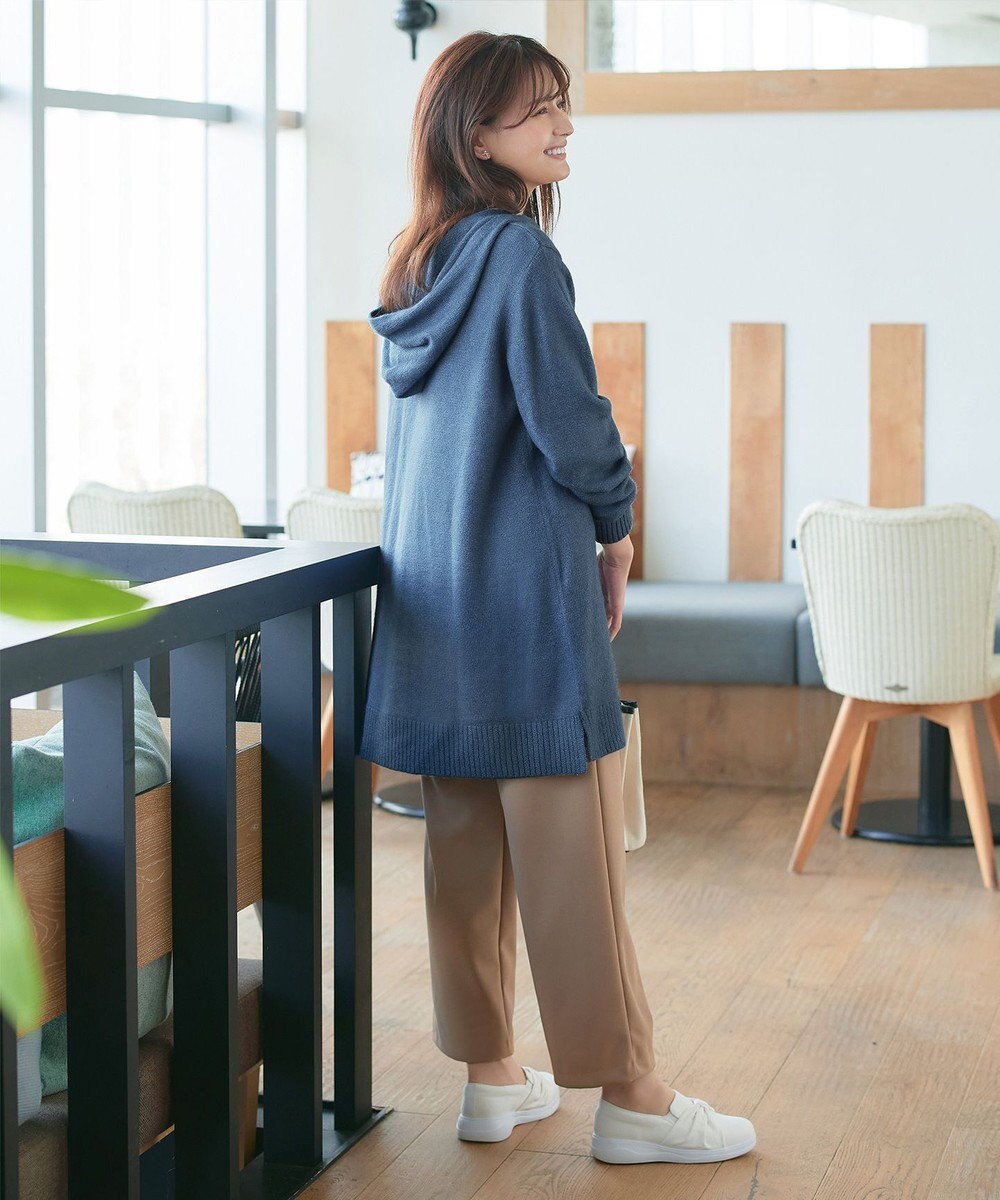 Tiaclasse メランジフーディーニットチュニック 