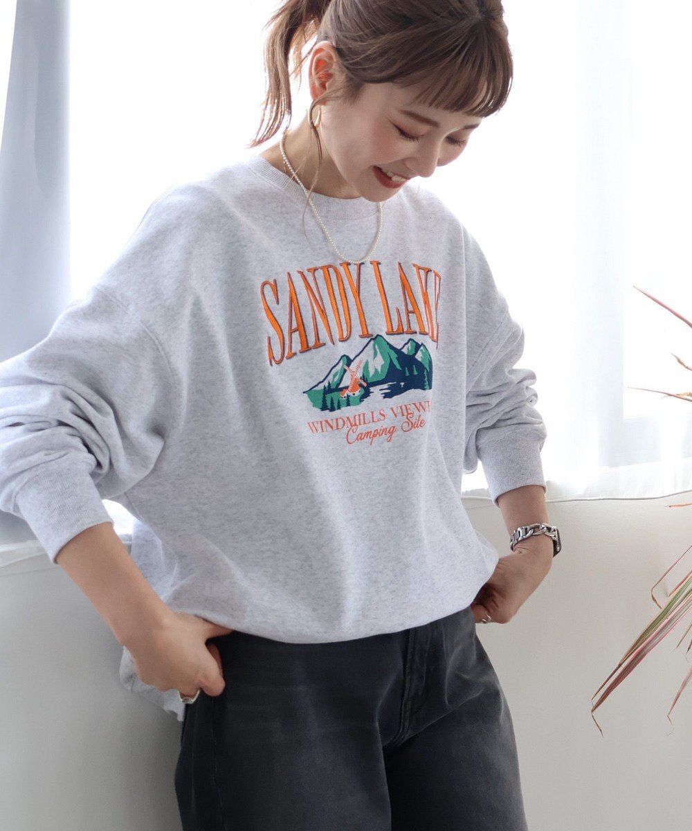 AMERICAN HOLIC 刺繍裏毛プルオーバー 