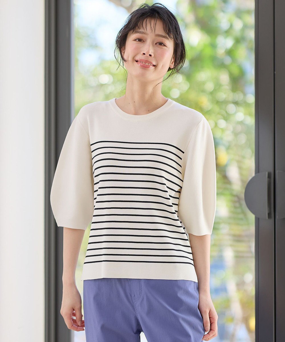 ANY パフスリーブニットプルオーバー 