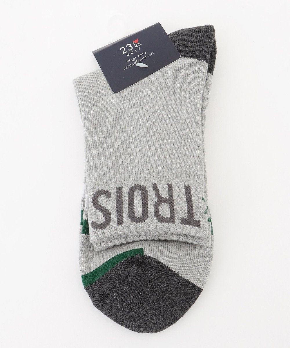 23区GOLF 【MEN】ロゴ ショートソックス 
