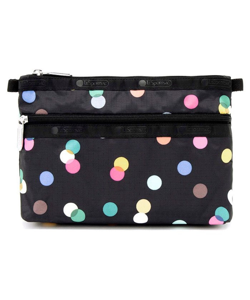 LeSportsac COSMETIC CLUTCH/マルチカラードッツブラック マルチカラードッツブラック