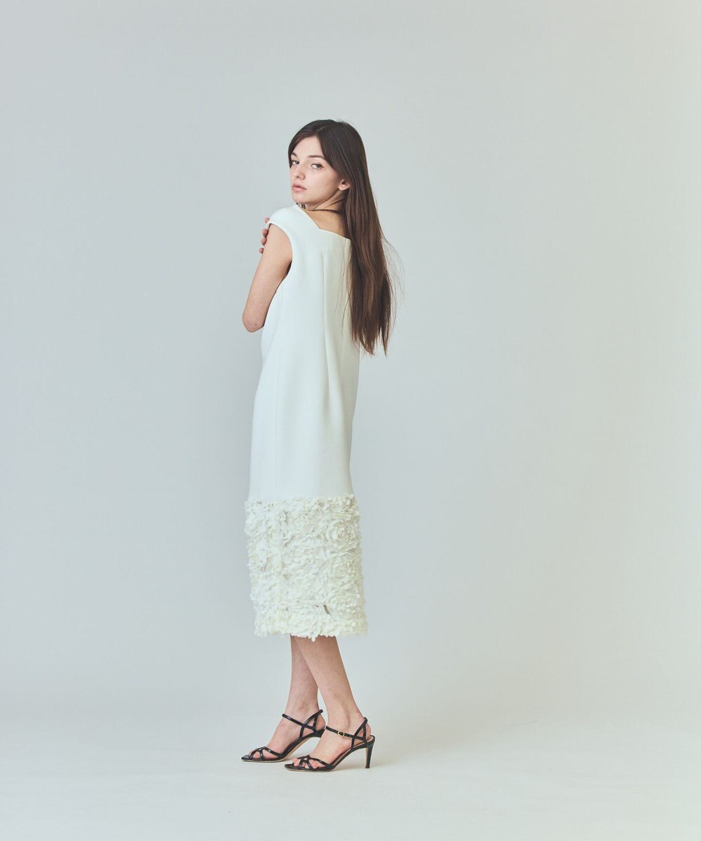 GRACE CONTINENTAL フラワーチュール切替ドレス 