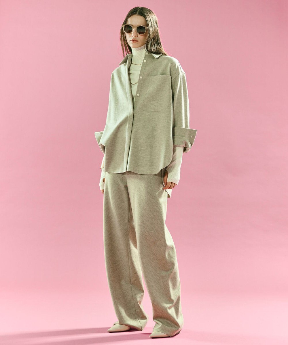 BEIGE， MONTAIGNE / ウールオーバーサイズシャツ 